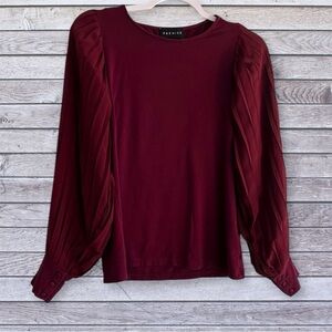 Premise blouse with pleated sleeves xs
